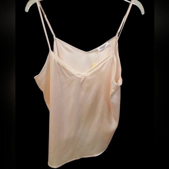 NWT EKOUAER Silk Satin Vneck Cami - Picture 4 of 7